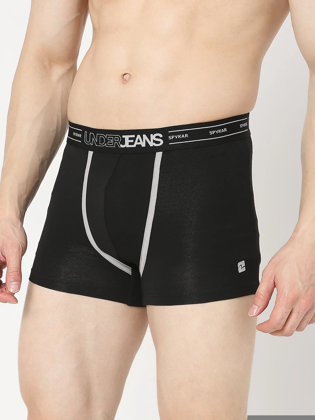 Underjeans Pack Of 2 Black & Red Trunks - Image 4