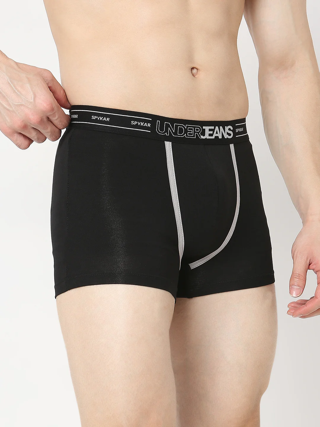 Underjeans Pack Of 2 Black & Red Trunks - Image 5