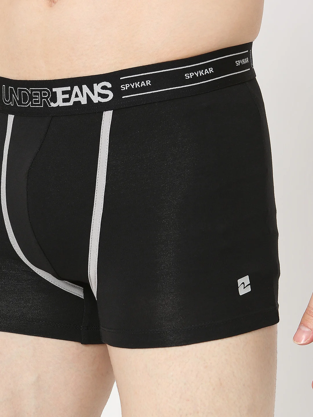 Underjeans Pack Of 2 Black & Red Trunks - Image 7