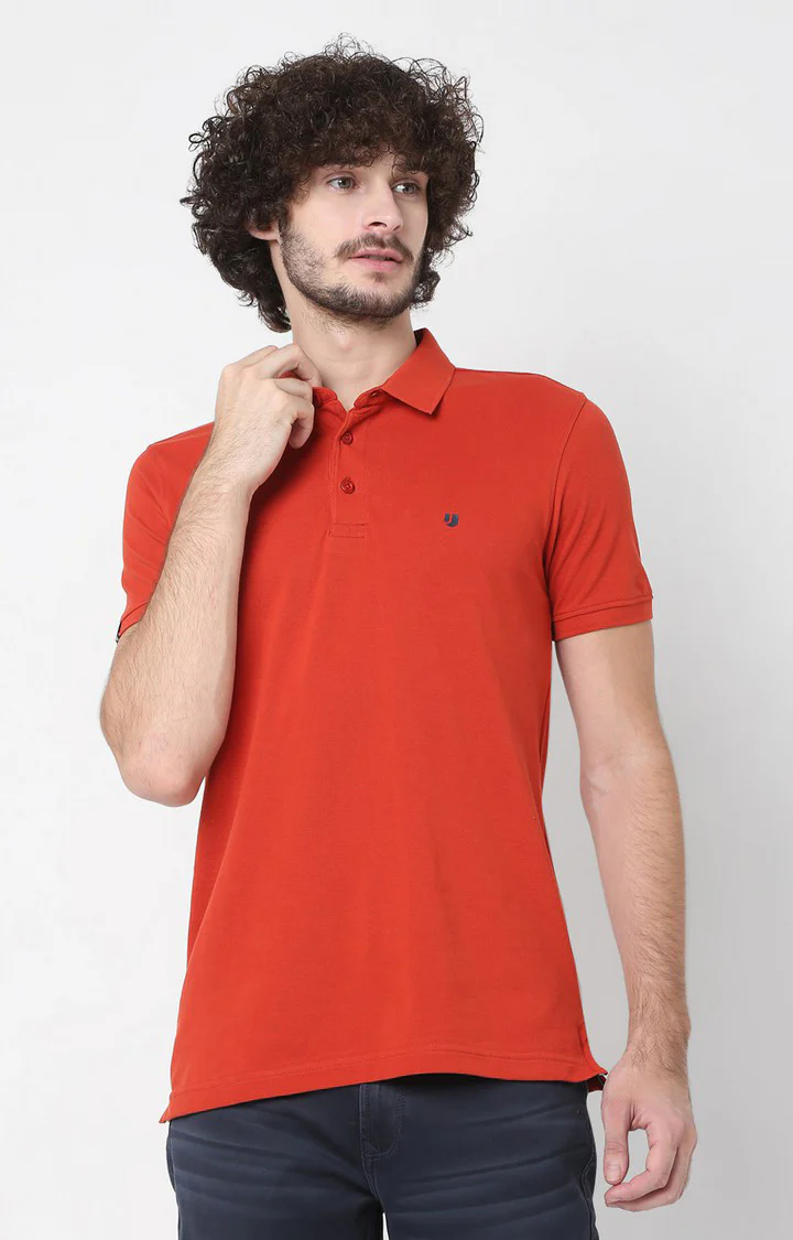 Underjeans T-Shirt Orange Regular Fit