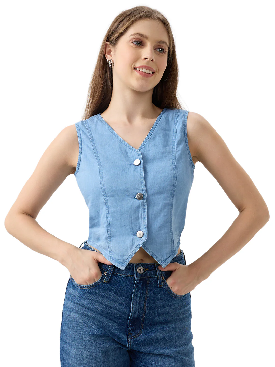 Women Shirt Blue Regular Fit