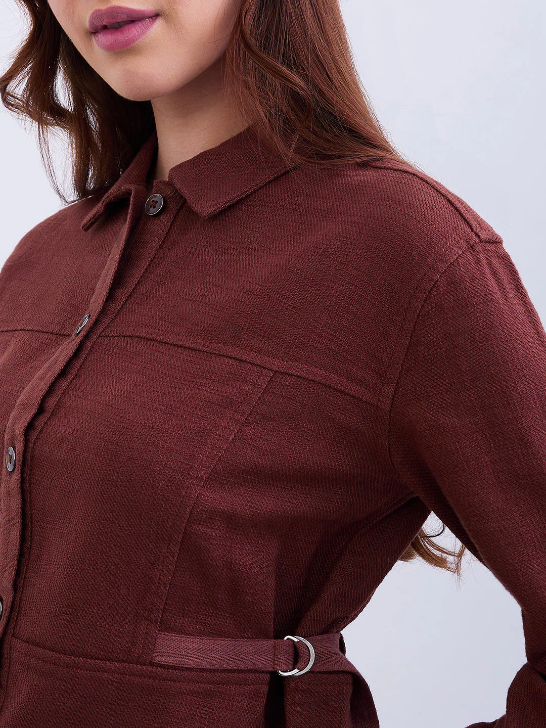 Women Top Brown Regular Fit - Image 6