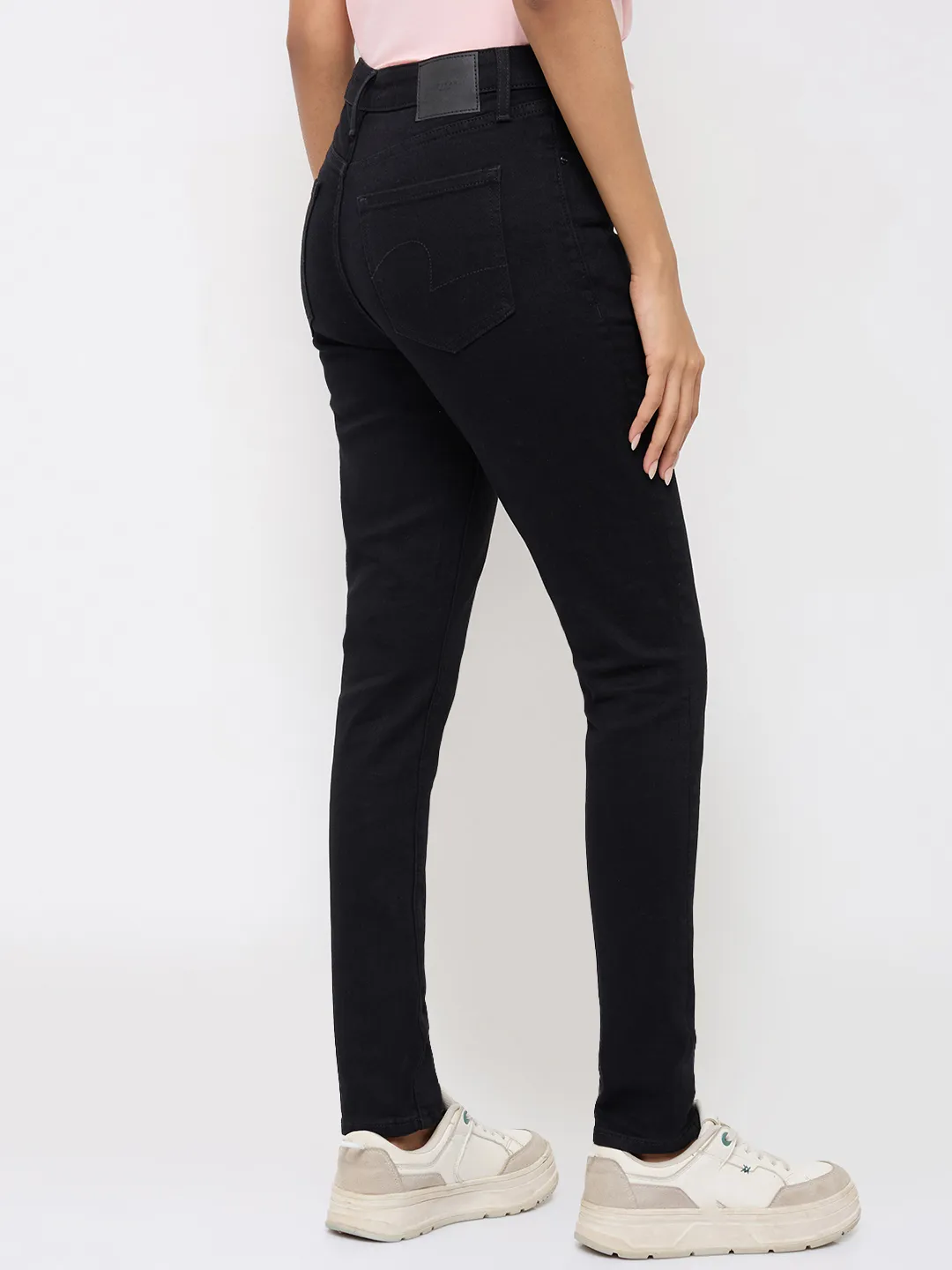 Women Alexa Jeans Super Skinny Fit Black High Rise - Image 5