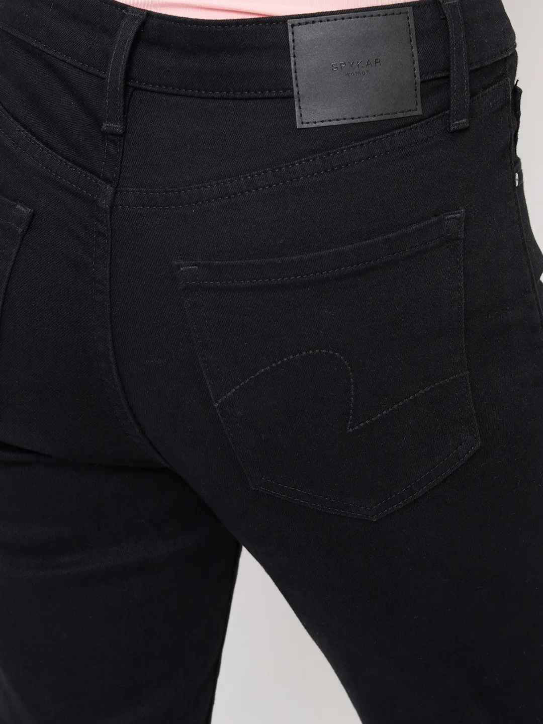 Women Alexa Jeans Super Skinny Fit Black High Rise - Image 8