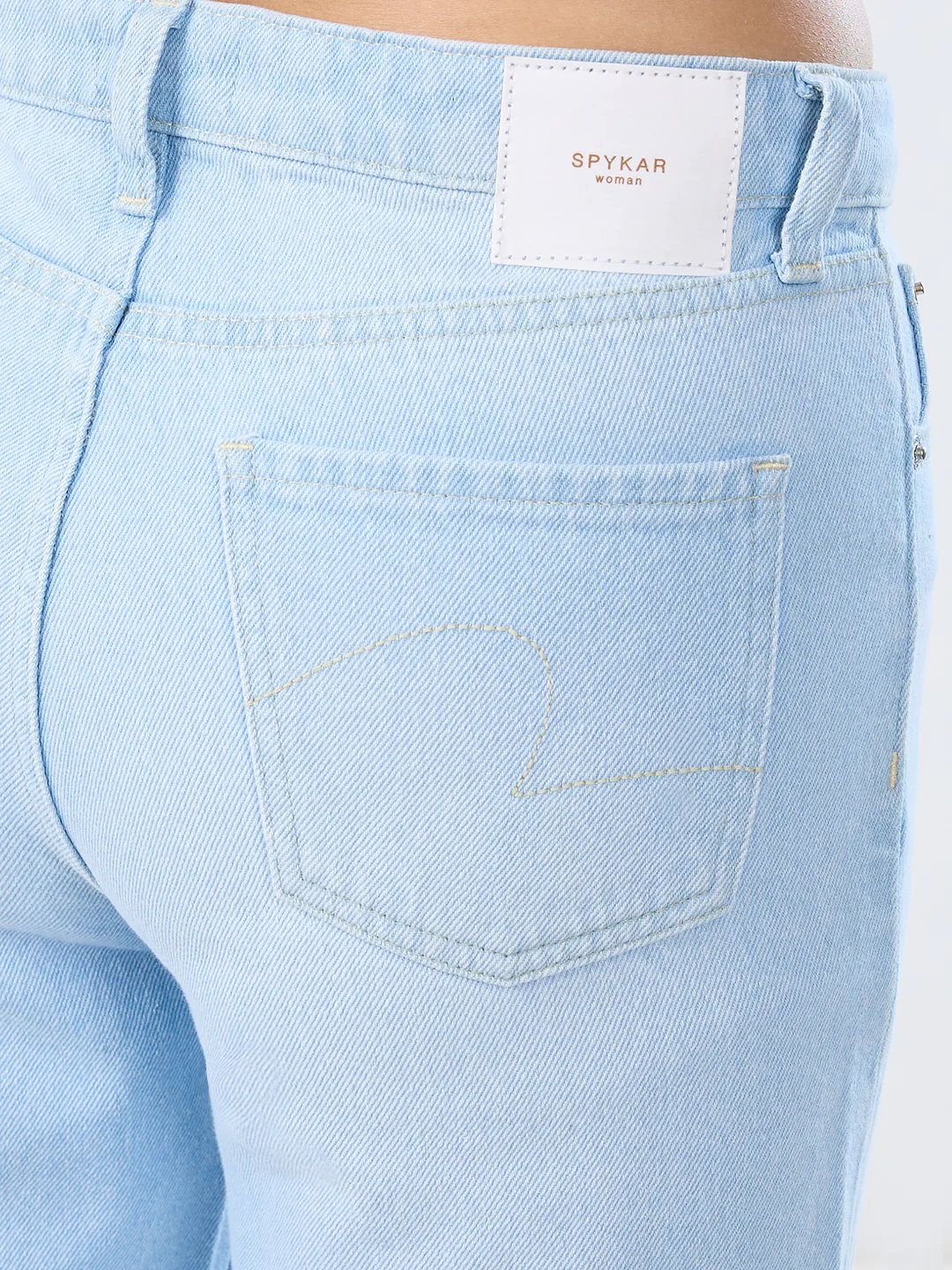 Women Bella-Wide Jeans Wide Leg Ice Blue High Rise - Image 7