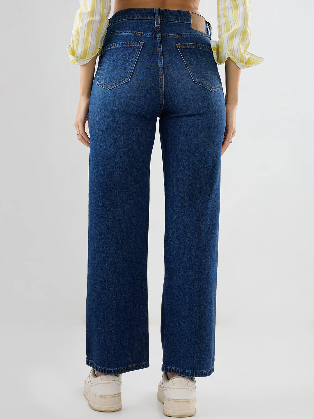 Women Bella-Wide Jeans Wide Leg Dark Blue High Rise - Image 5