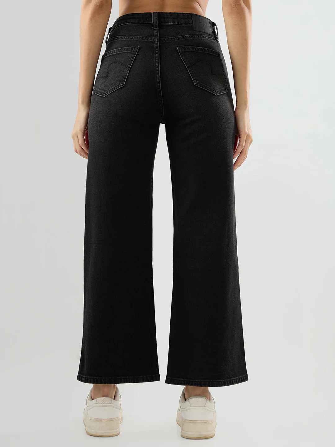 Women Bella-Wide Jeans Wide Leg Black High Rise - Image 5