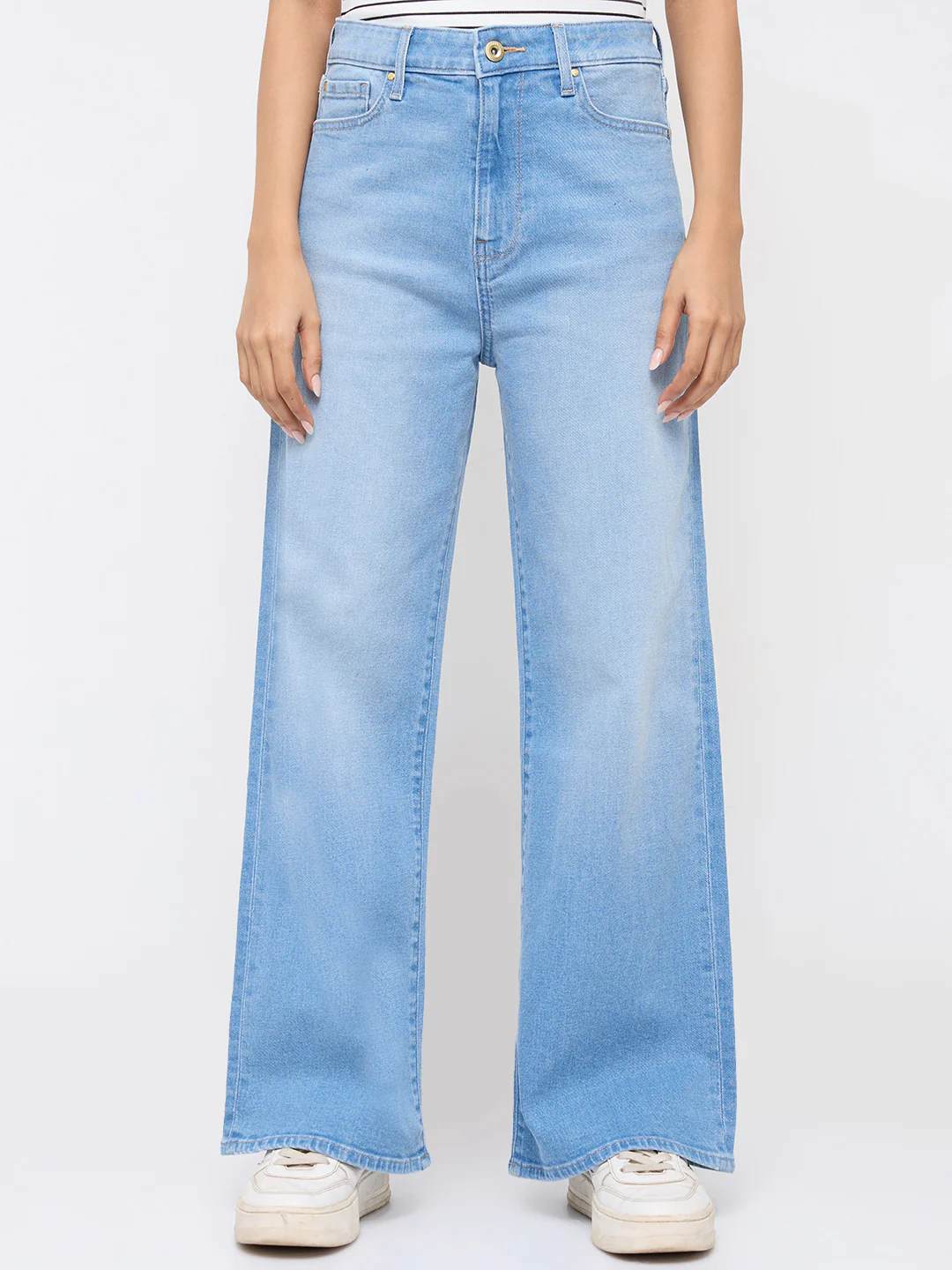 Women Bella-Wide Jeans Wide Leg Light Blue High Rise - Image 2