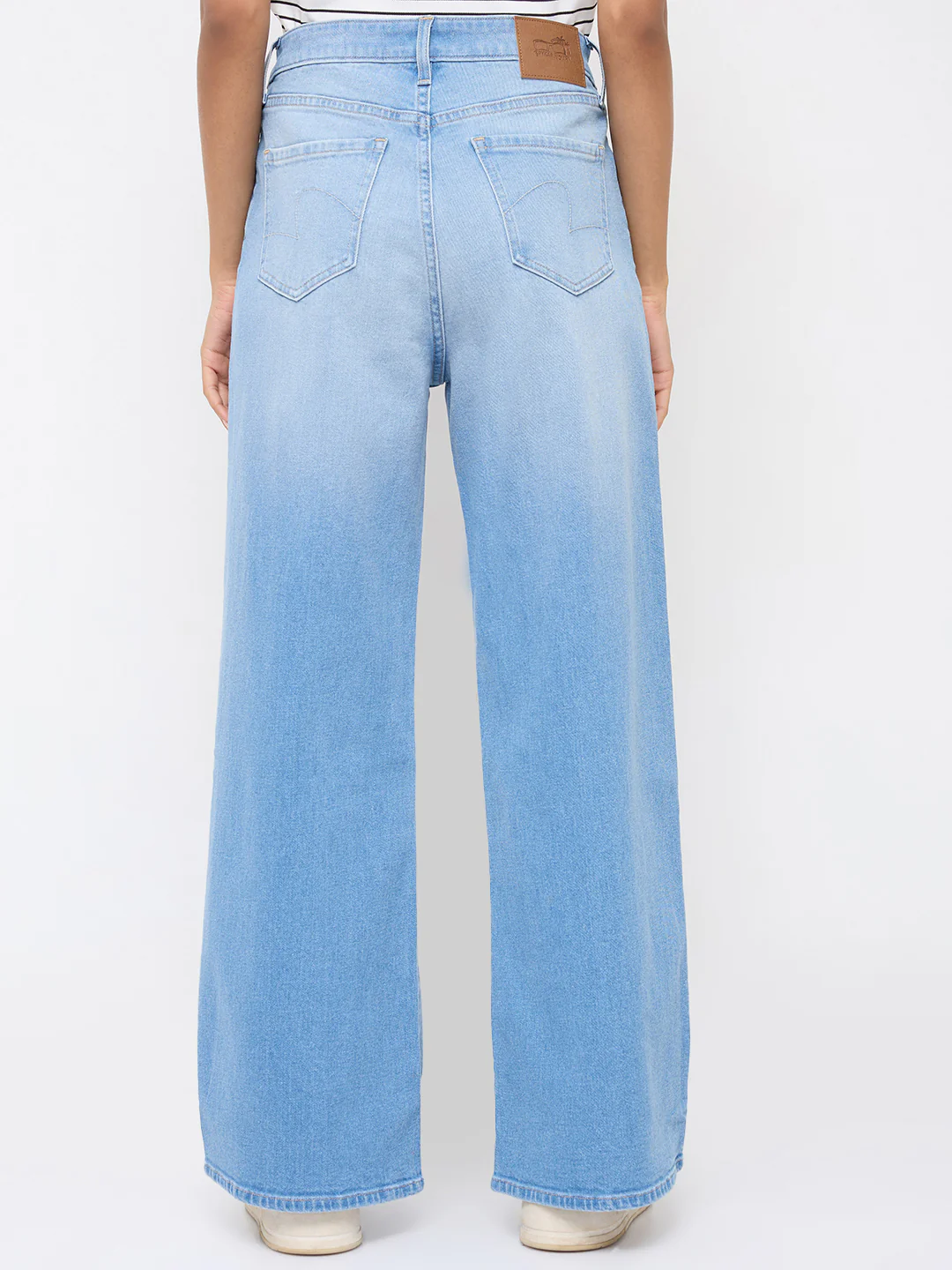 Women Bella-Wide Jeans Wide Leg Light Blue High Rise - Image 5