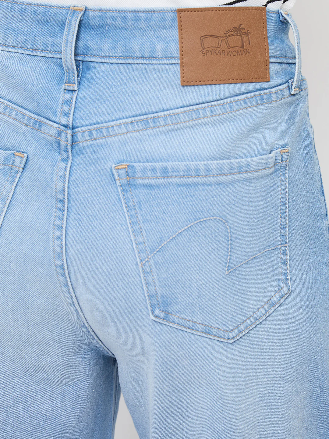 Women Bella-Wide Jeans Wide Leg Light Blue High Rise - Image 8
