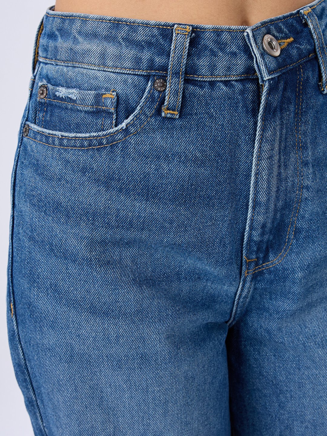 Women Bella-Wide Jeans Wide Leg Blue High Rise - Image 6
