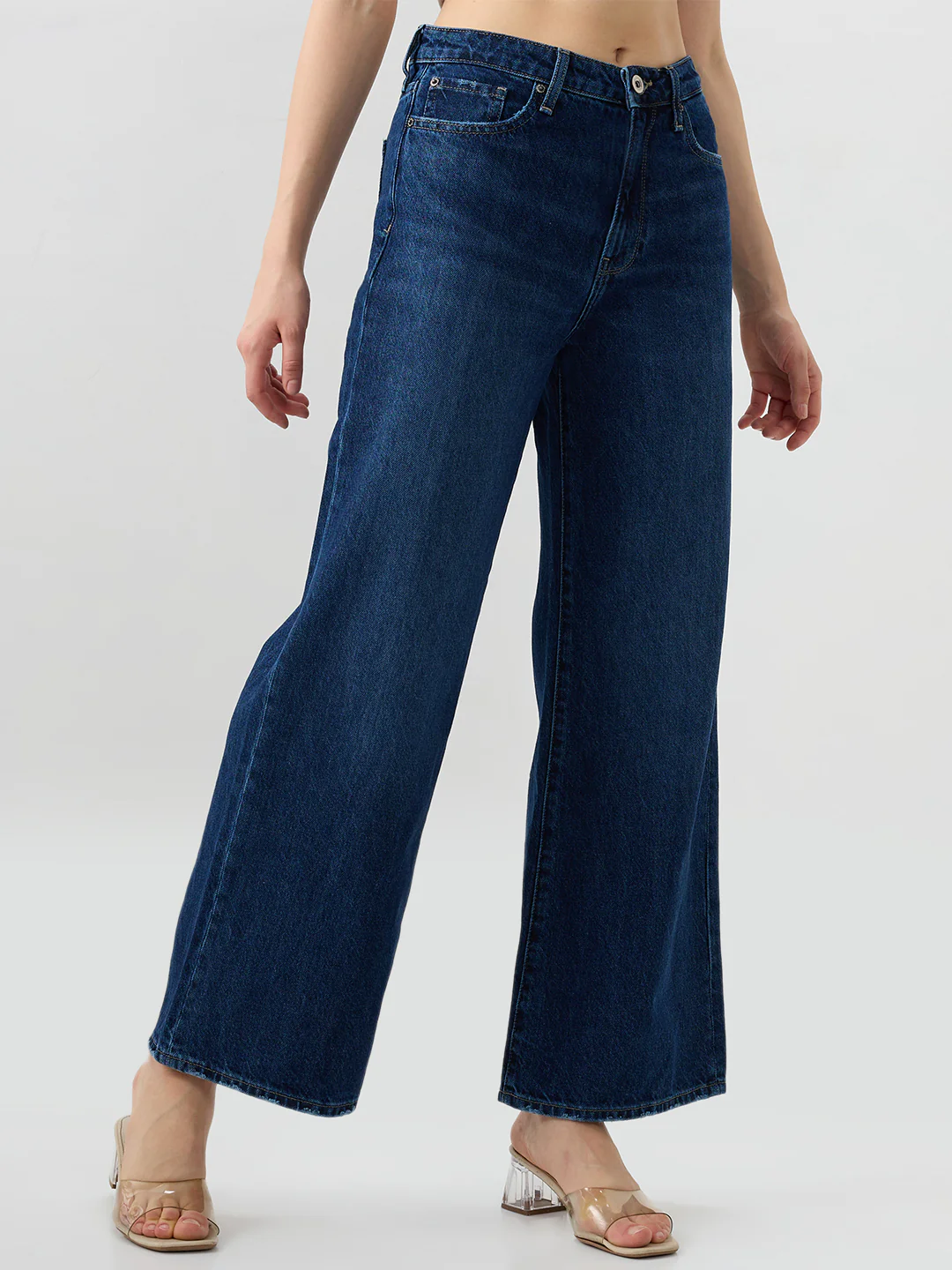 Women Bella-Wide Jeans Wide Leg Blue High Rise - Image 2