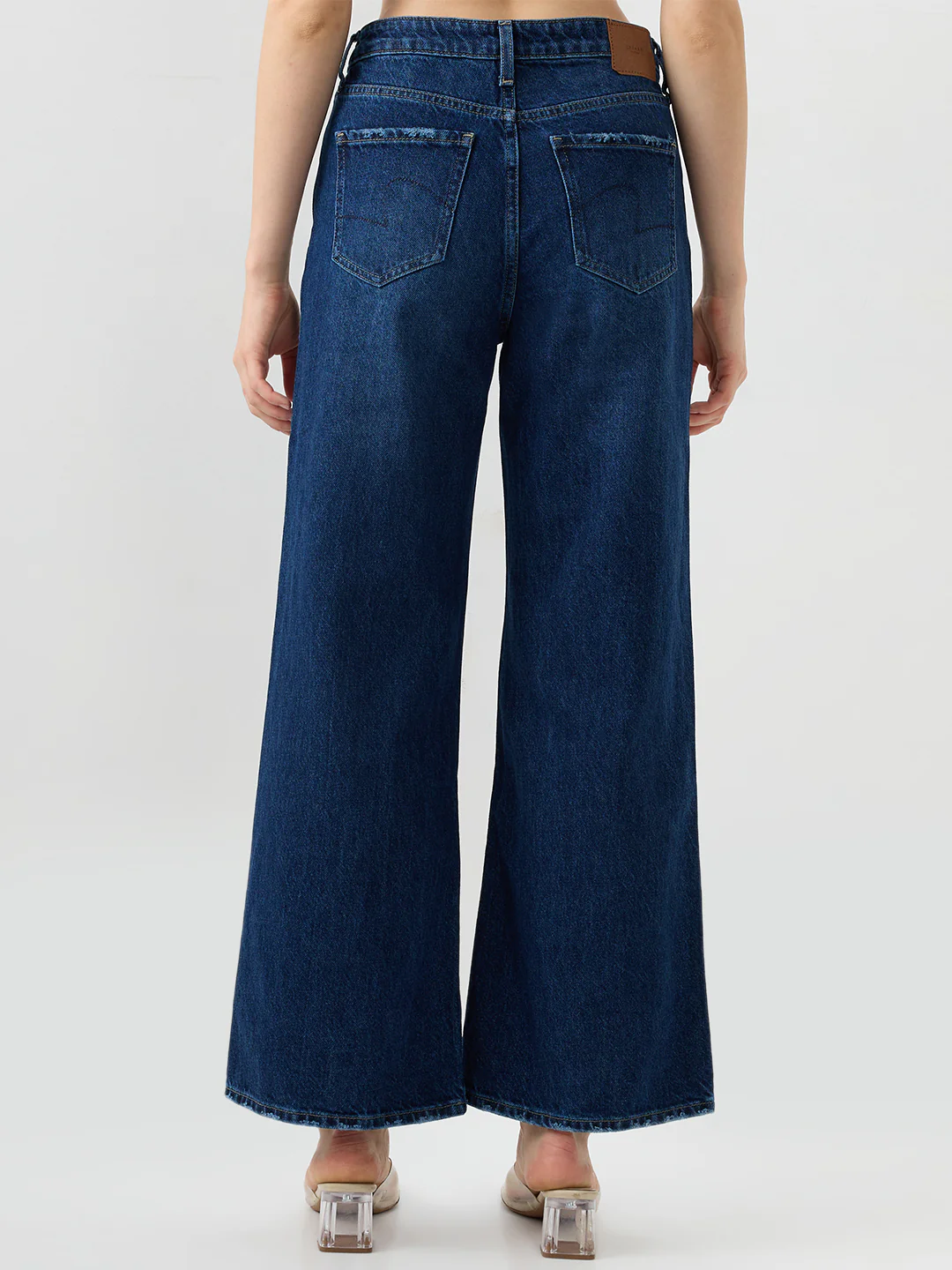 Women Bella-Wide Jeans Wide Leg Blue High Rise - Image 4
