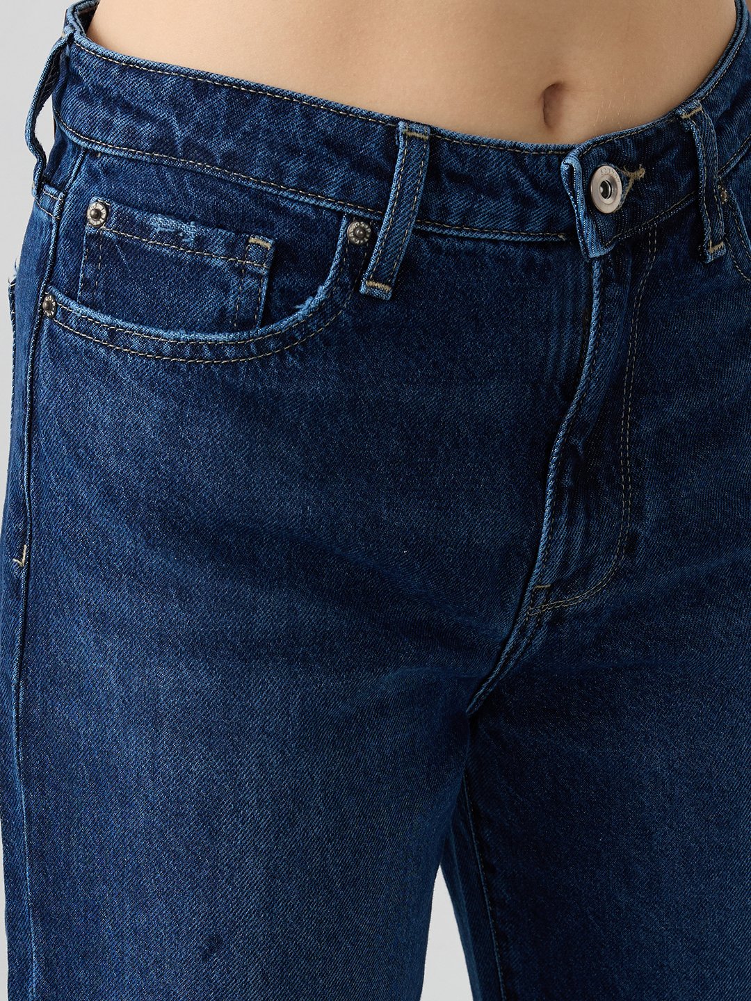Women Bella-Wide Jeans Wide Leg Blue High Rise - Image 6