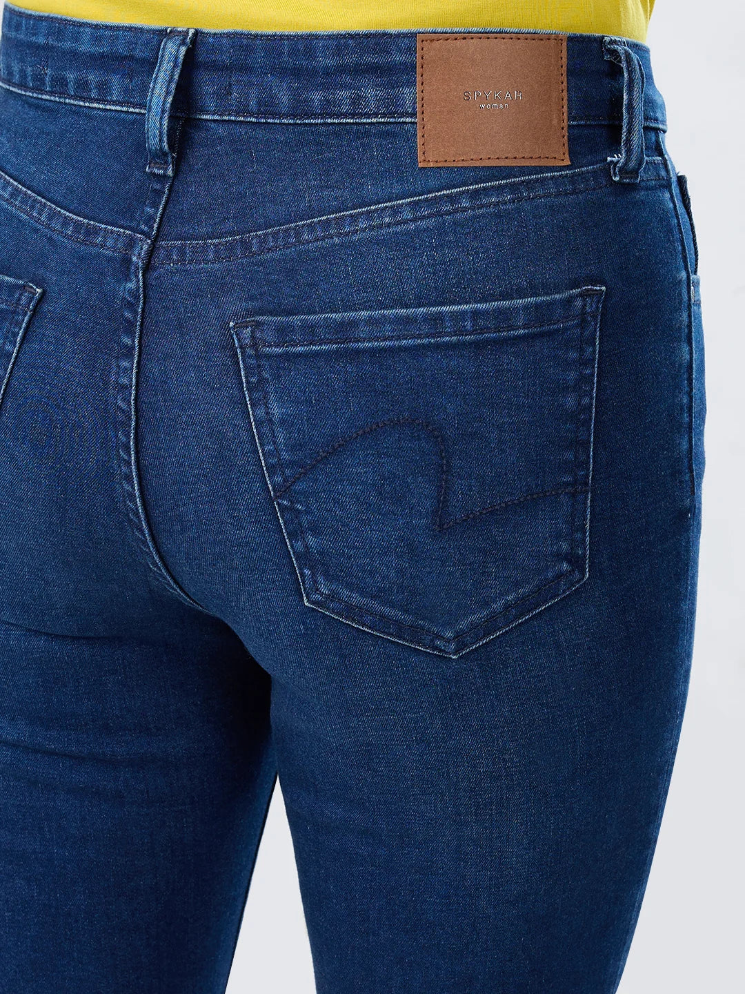 Women Elissa Jeans Boot Cut Fit Dark Blue High Rise - Image 7