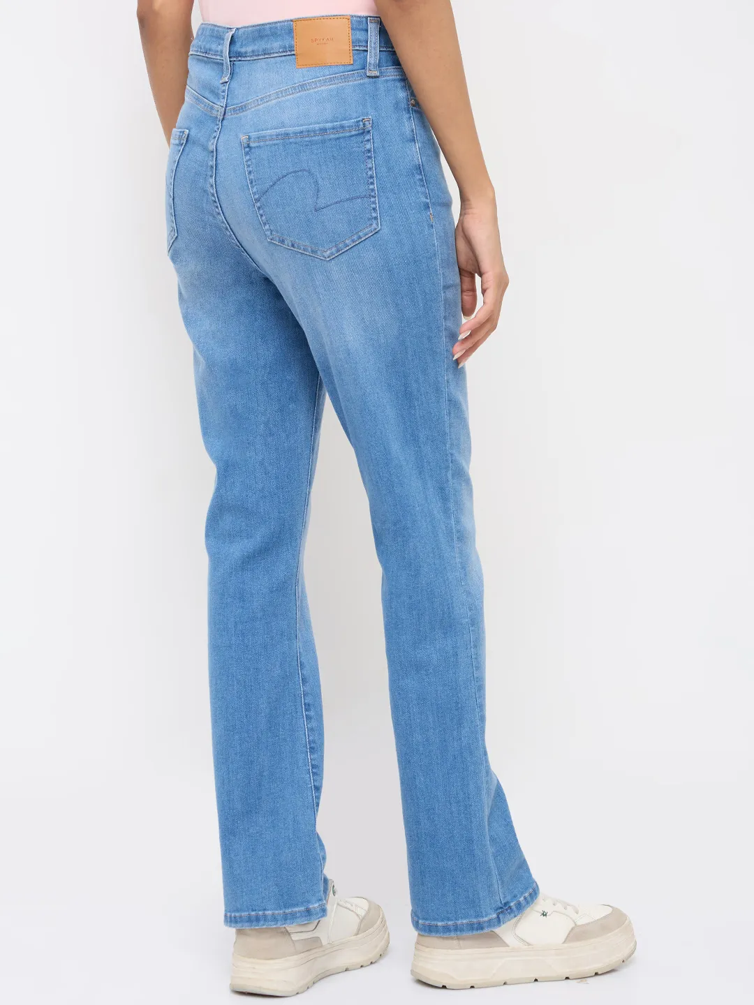 Women Elissa Jeans Boot Cut Fit Light Blue High Rise - Image 5