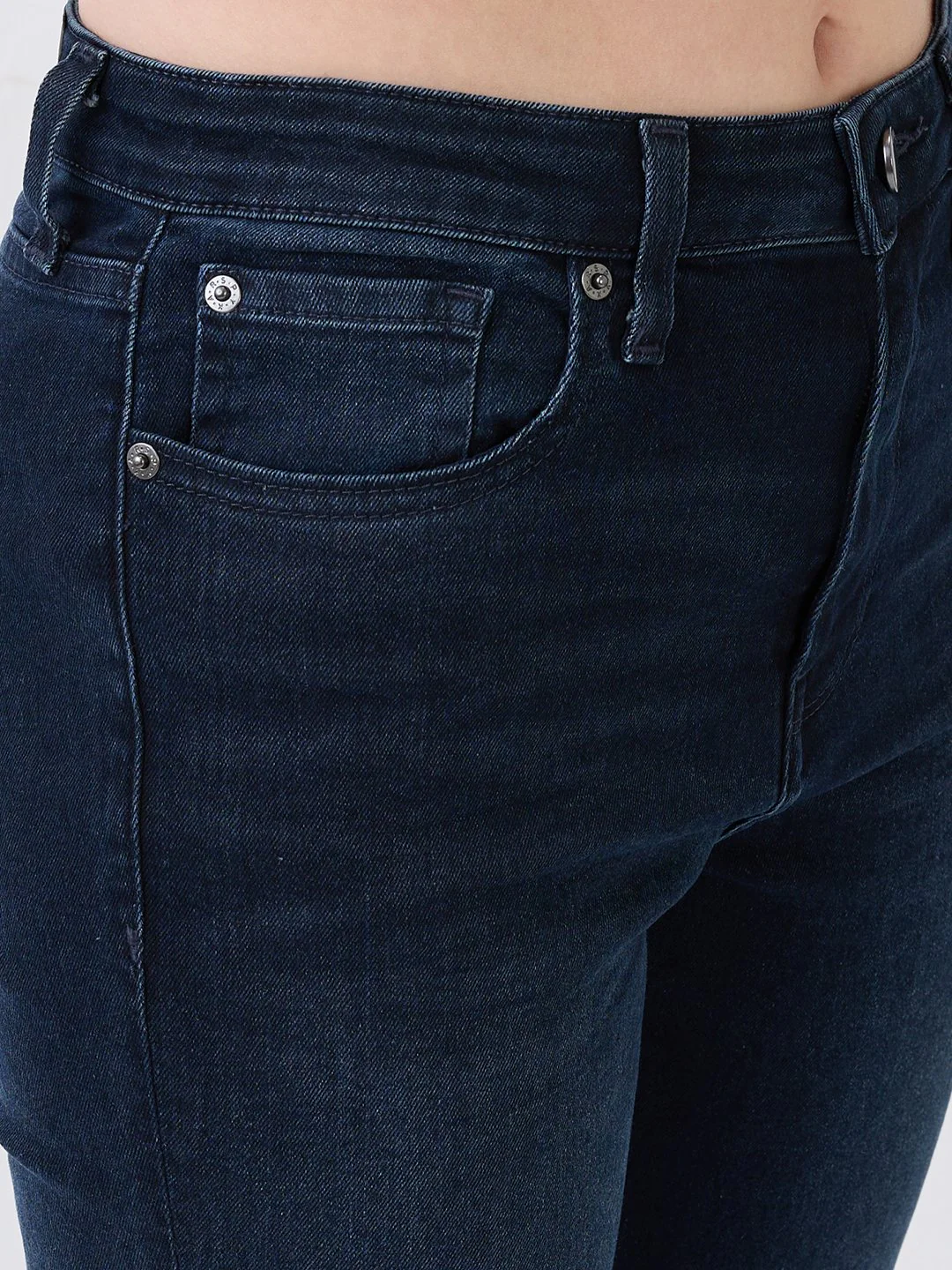 Women Elissa Jeans Boot Cut Fit Blue High Rise - Image 6