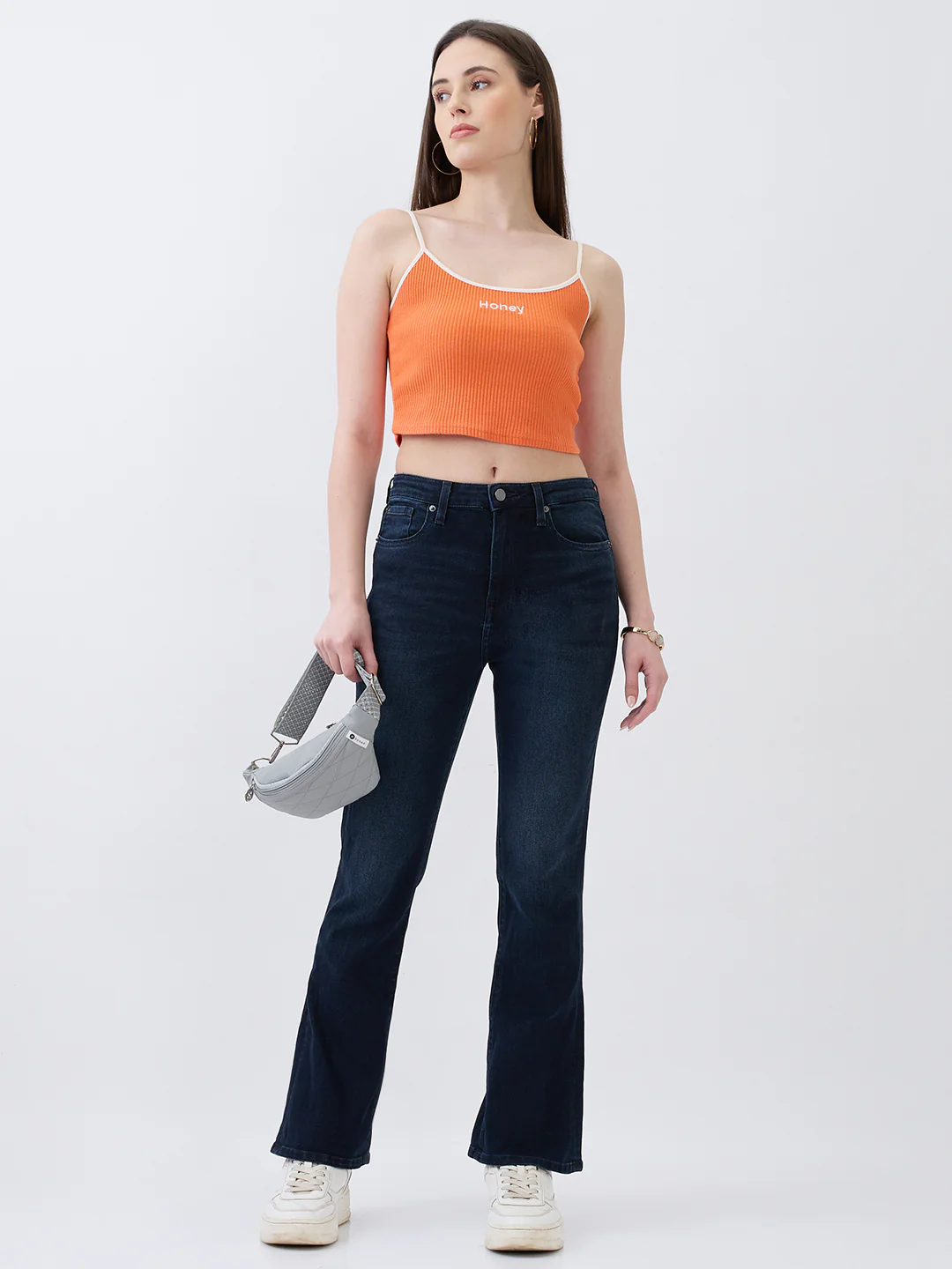 Women Elissa Jeans Boot Cut Fit Blue High Rise - Image 7