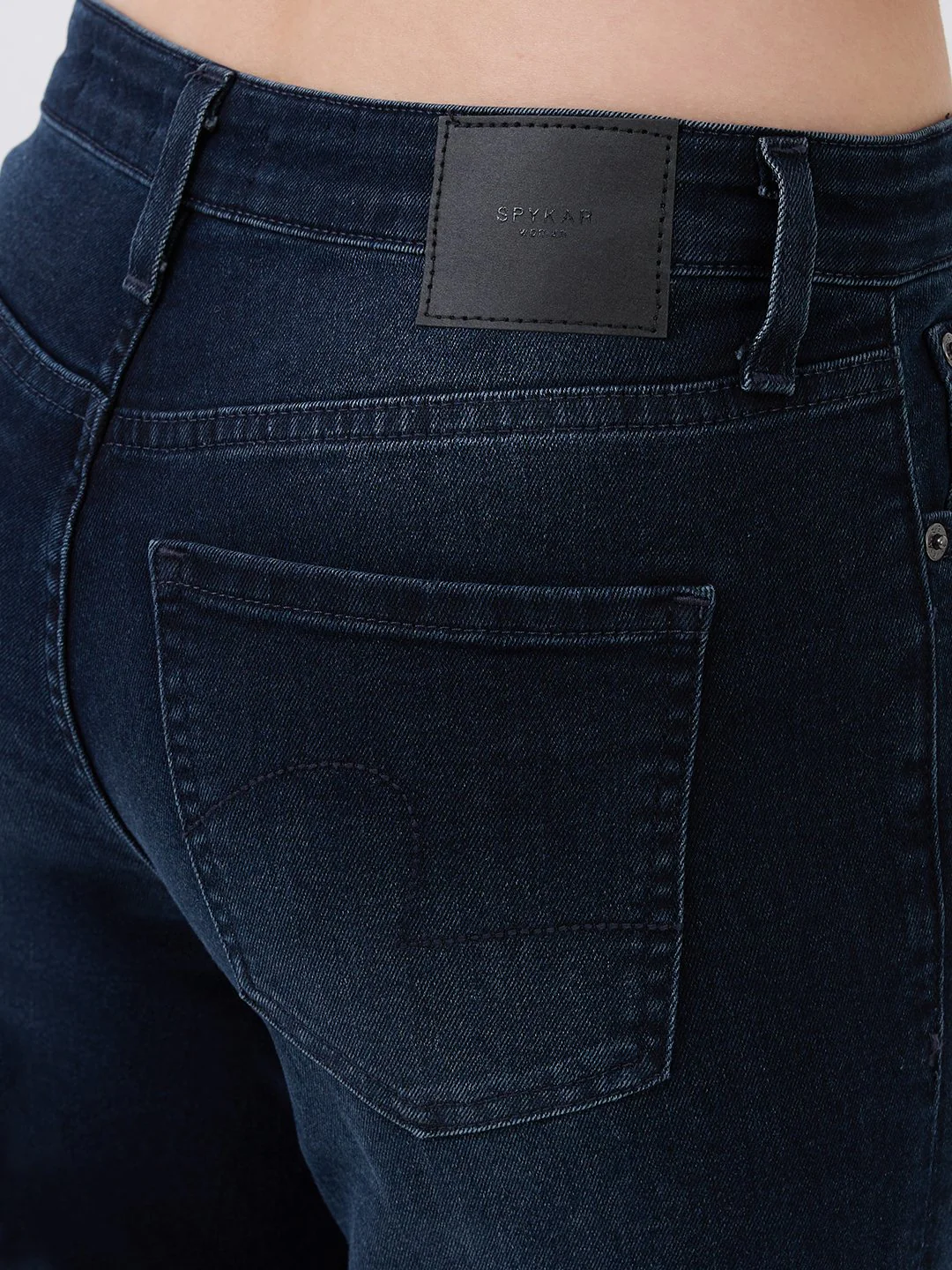 Women Elissa Jeans Boot Cut Fit Blue High Rise - Image 8