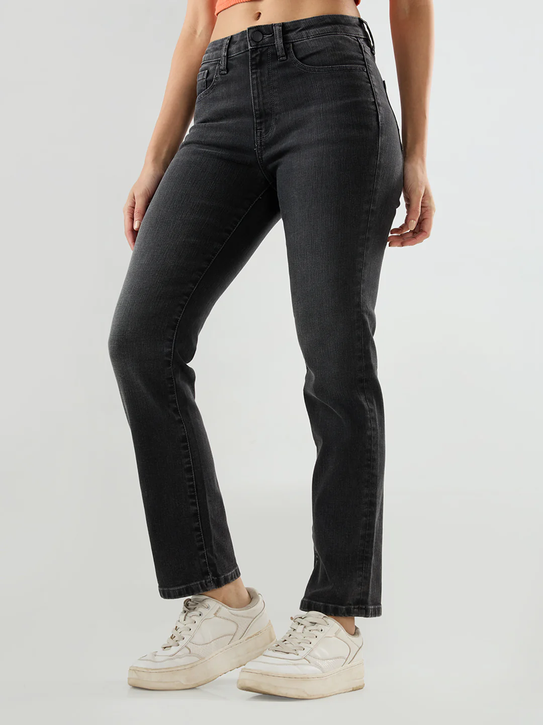 Women Emma Jeans Slim Fit Black Mid Rise - Image 4