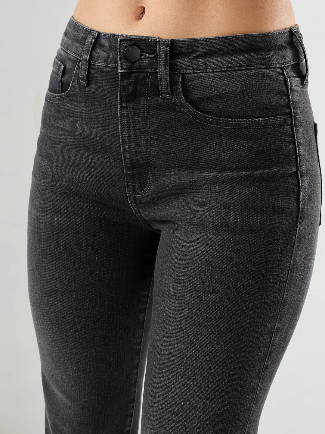 Women Emma Jeans Slim Fit Black Mid Rise - Image 6