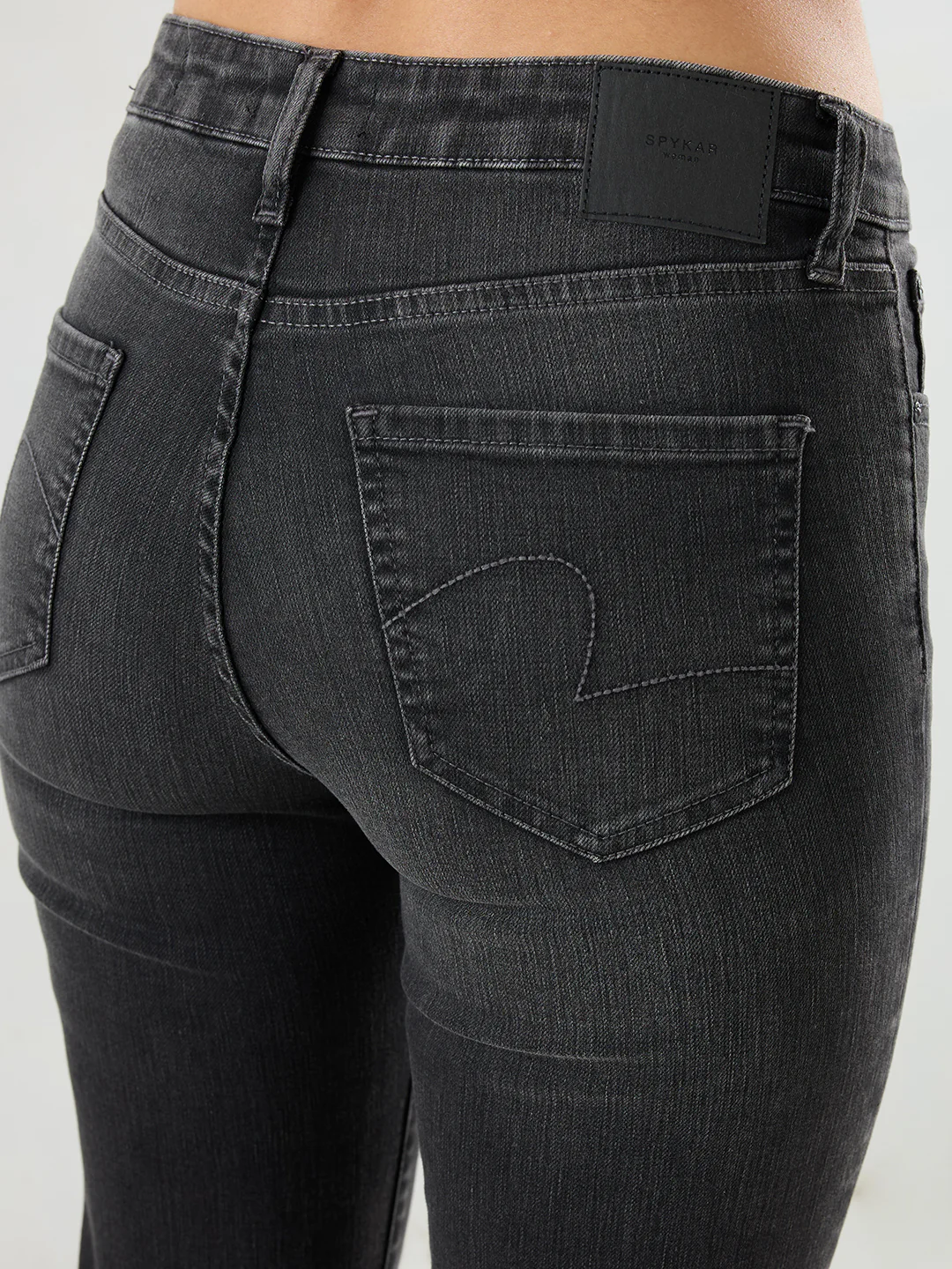 Women Emma Jeans Slim Fit Black Mid Rise - Image 8