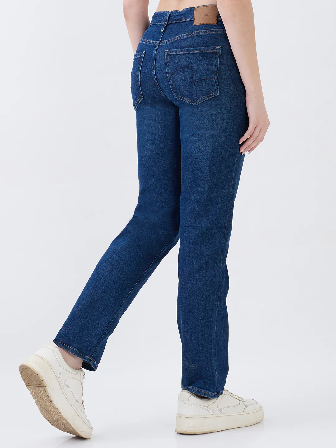 Women Emma Jeans Slim Fit Dark Blue Mid Rise - Image 4