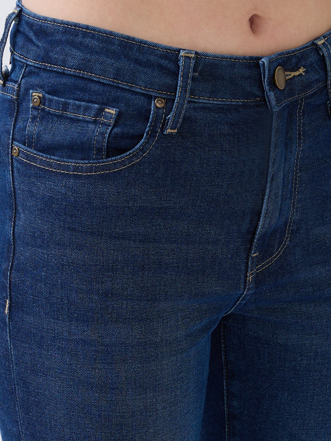 Women Emma Jeans Slim Fit Dark Blue Mid Rise - Image 6