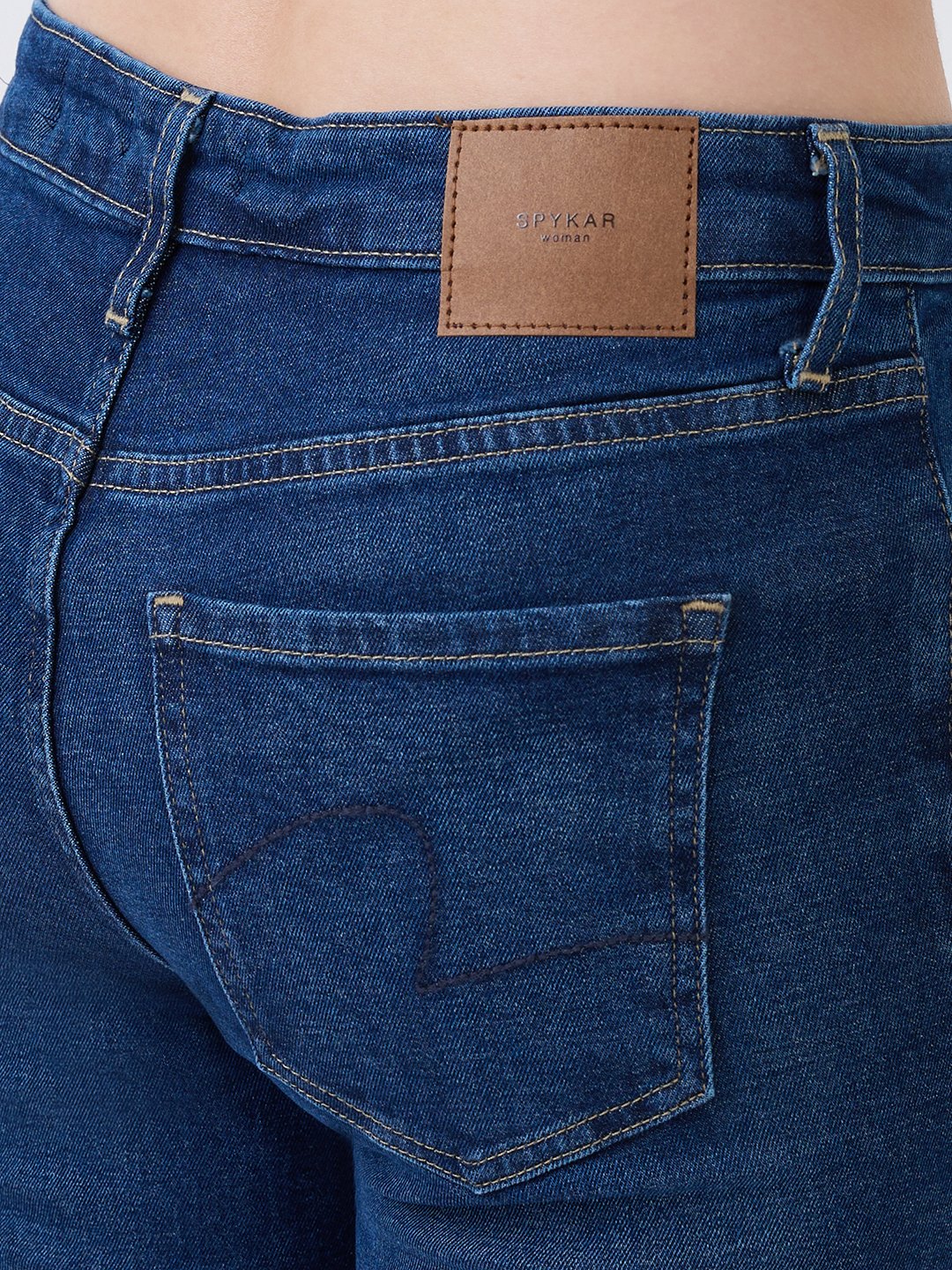 Women Emma Jeans Slim Fit Dark Blue Mid Rise - Image 8