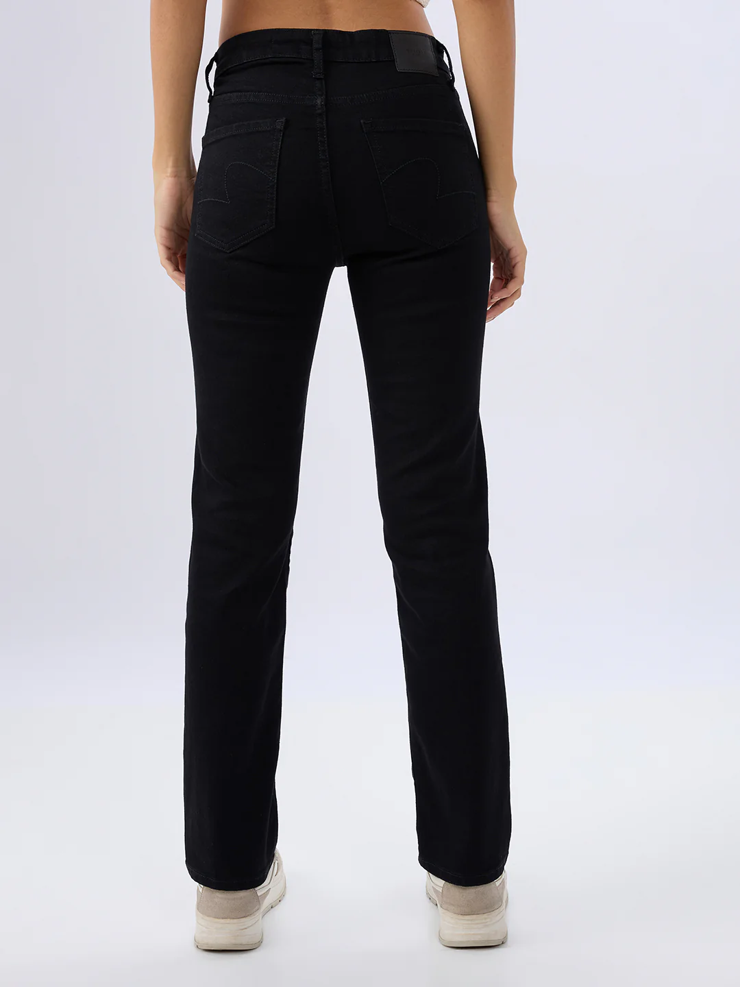 Women Emma Jeans Slim Fit Black Mid Rise - Image 4