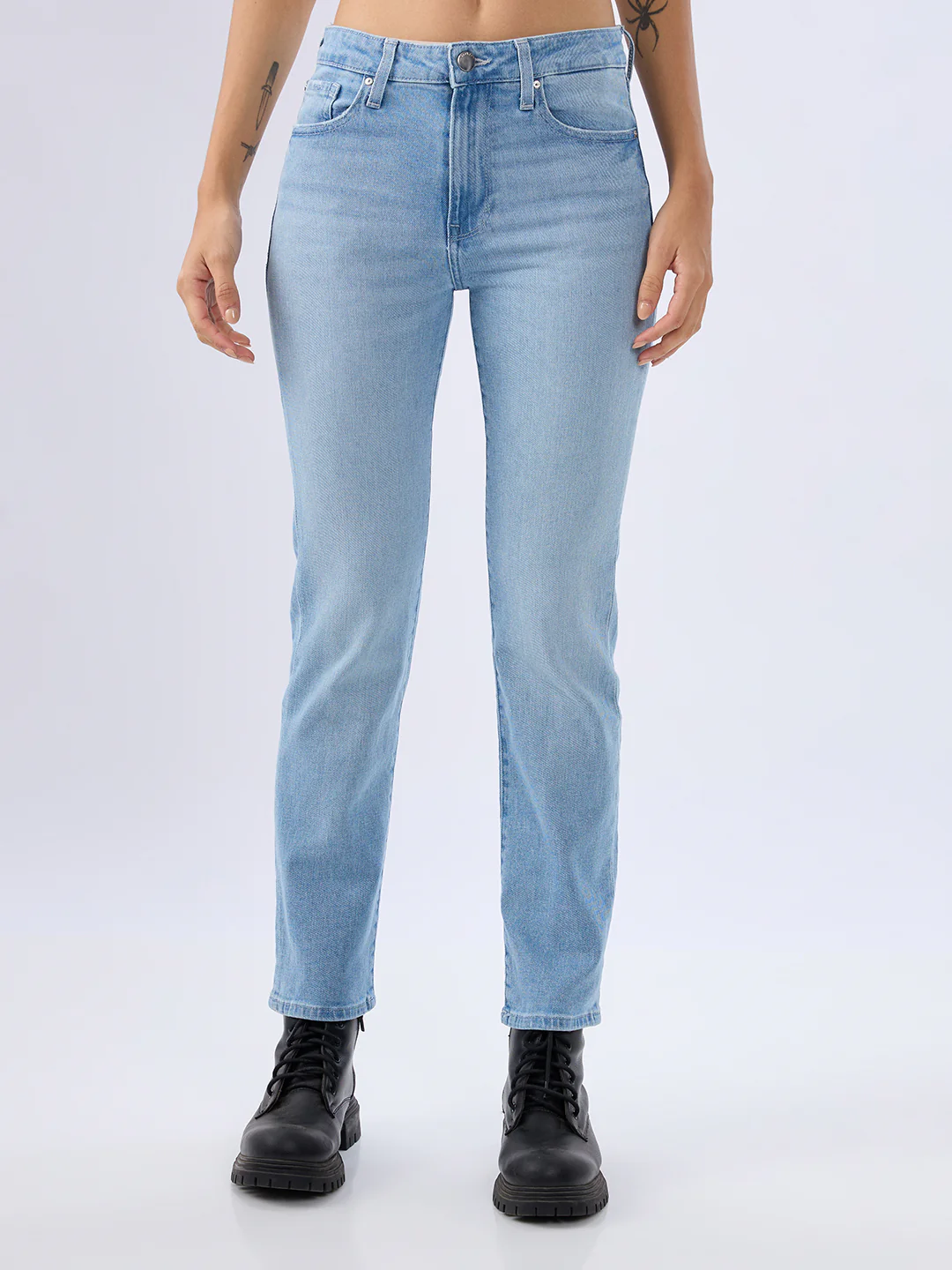 Women Emma Jeans Slim Fit Blue Mid Rise