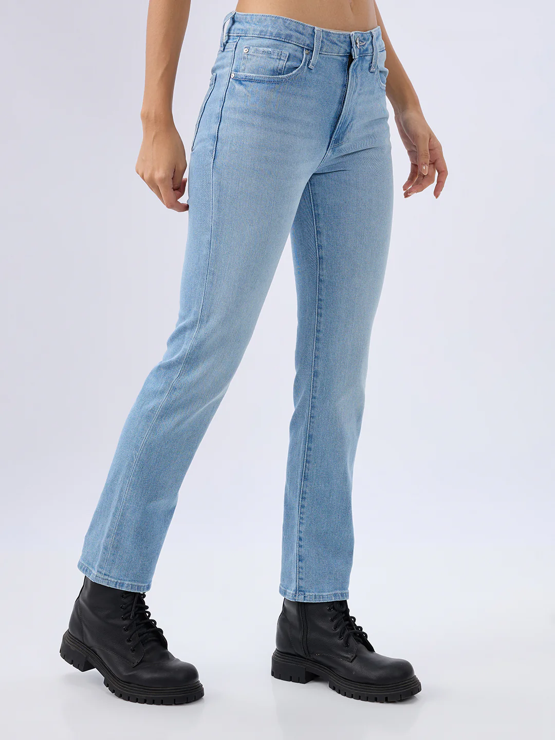 Women Emma Jeans Slim Fit Blue Mid Rise - Image 2