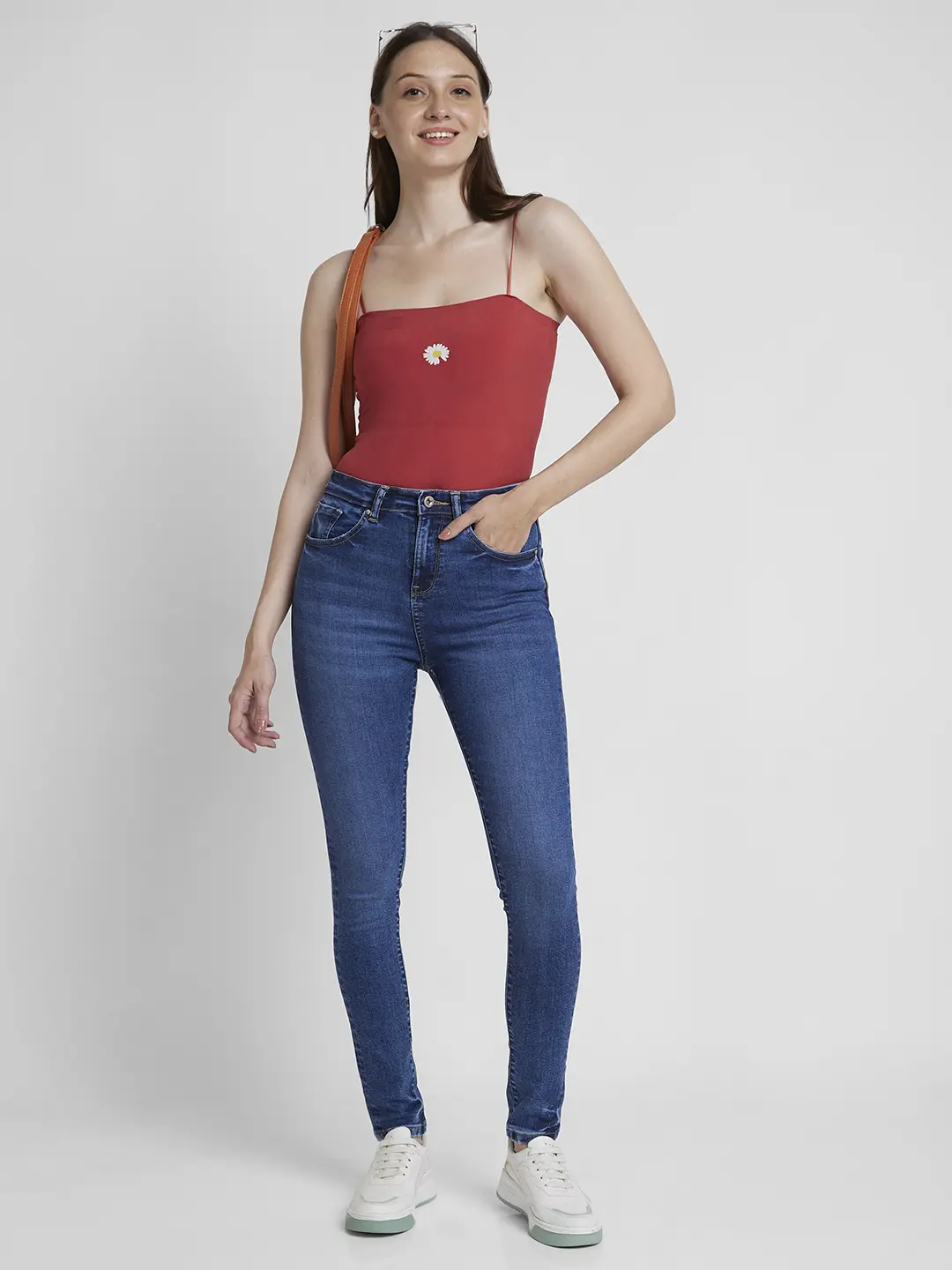 Women Emma Jeans Skinny Fit Blue Regular Length - Image 5