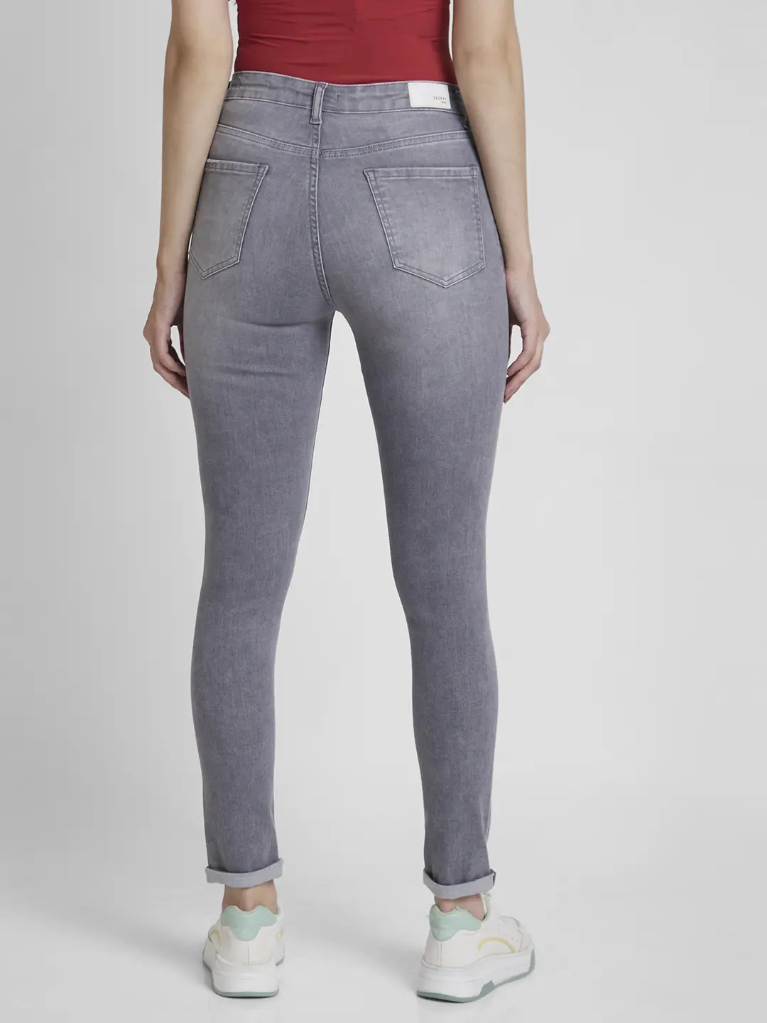 Women Emma Jeans Skinny Fit Grey Regular - Image 3