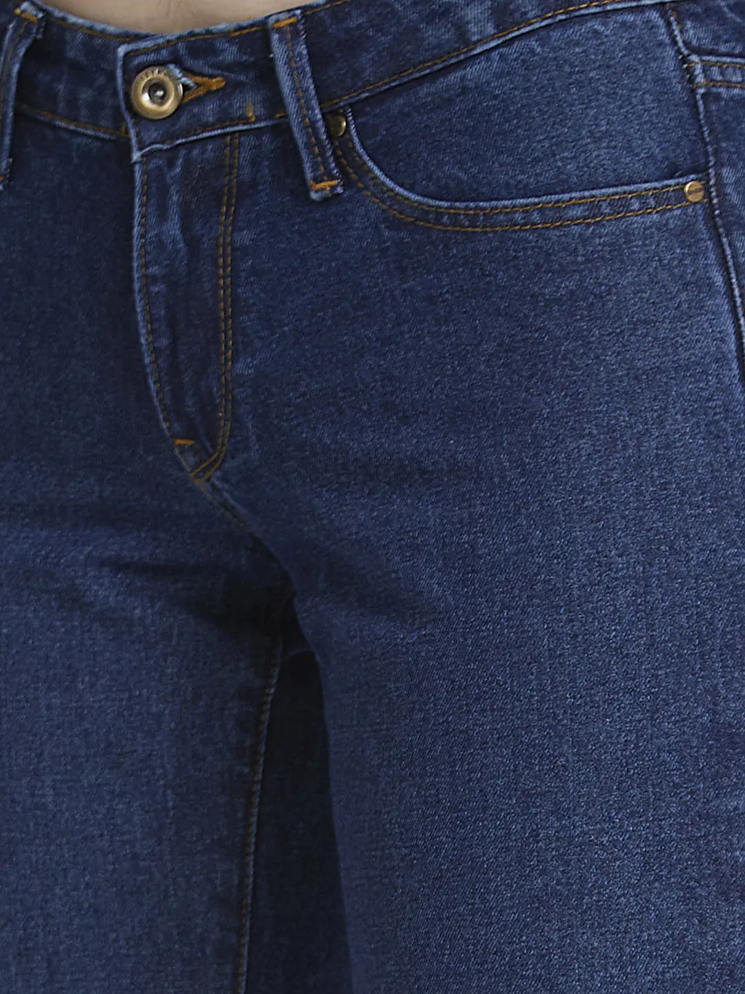 Women Bella Jeans Straight Fit Dark Blue High Rise - Image 5