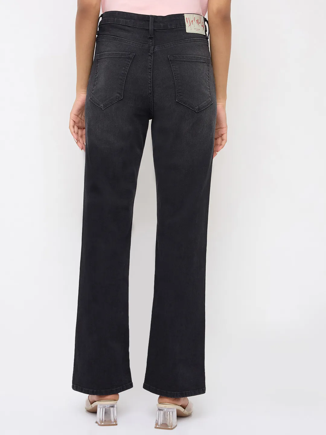 Women Elissa Jeans Boot Cut Fit Black High Rise - Image 5