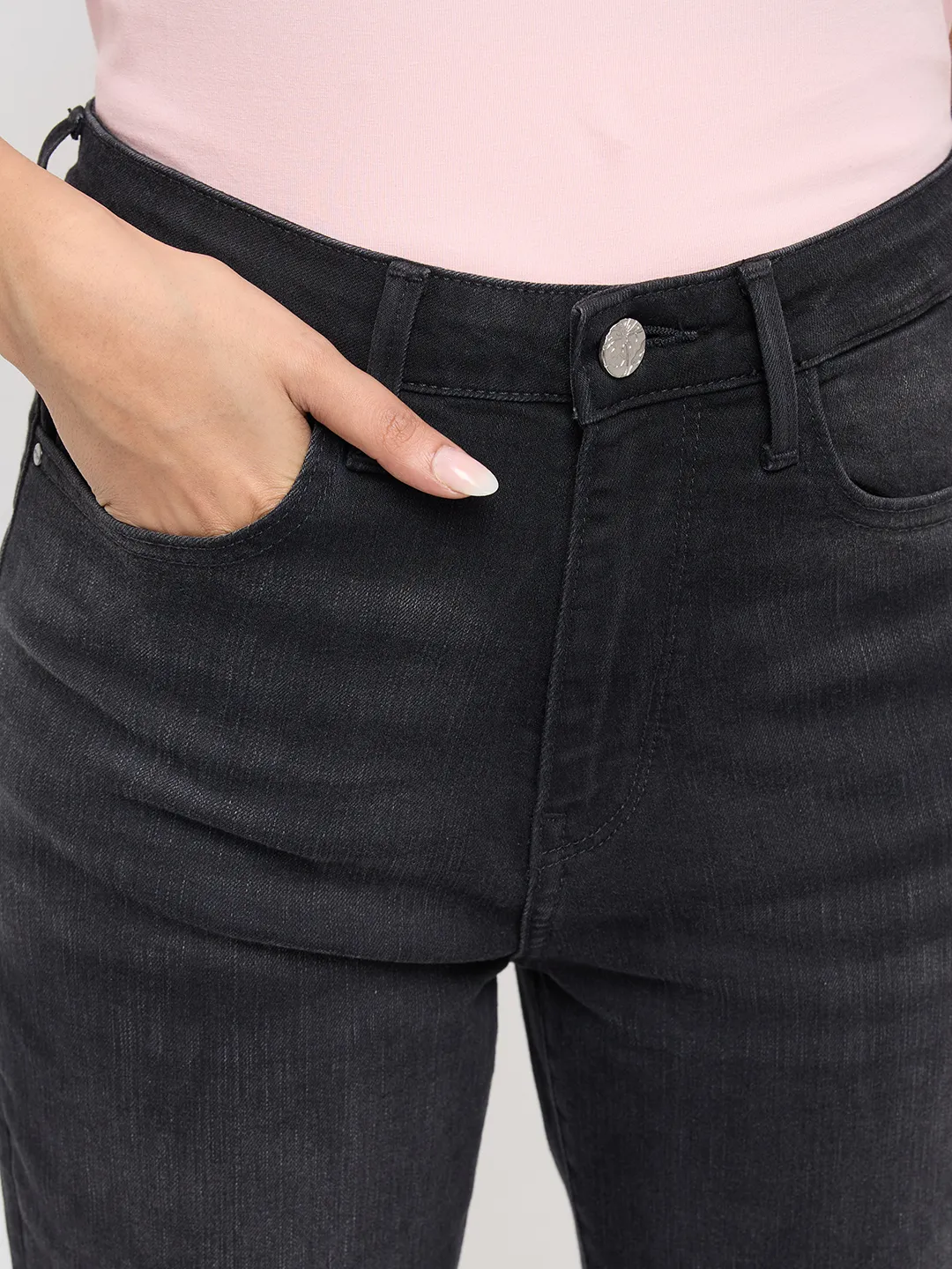 Women Elissa Jeans Boot Cut Fit Black High Rise - Image 6