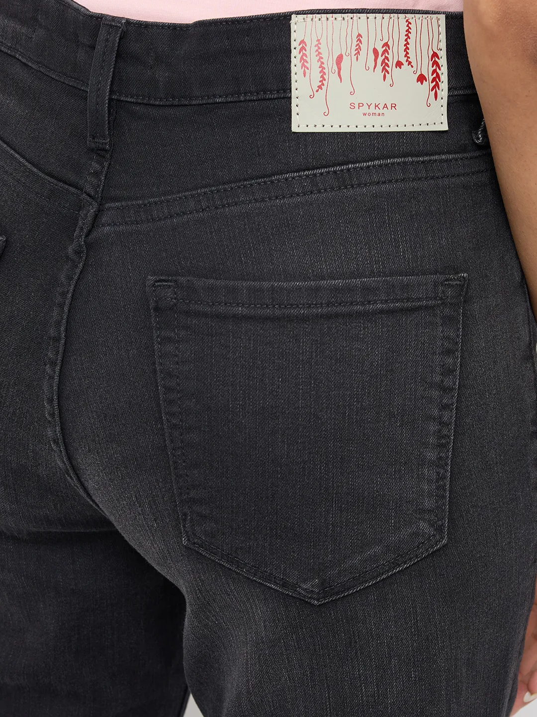 Women Elissa Jeans Boot Cut Fit Black High Rise - Image 8