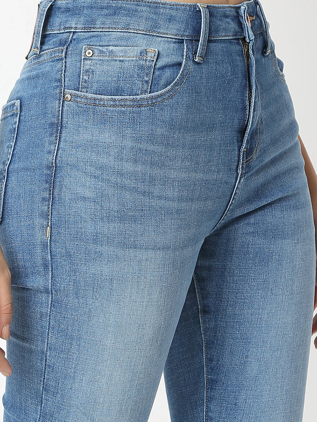 Women Jeans Skinny Fit Light Blue High Rise - Image 5