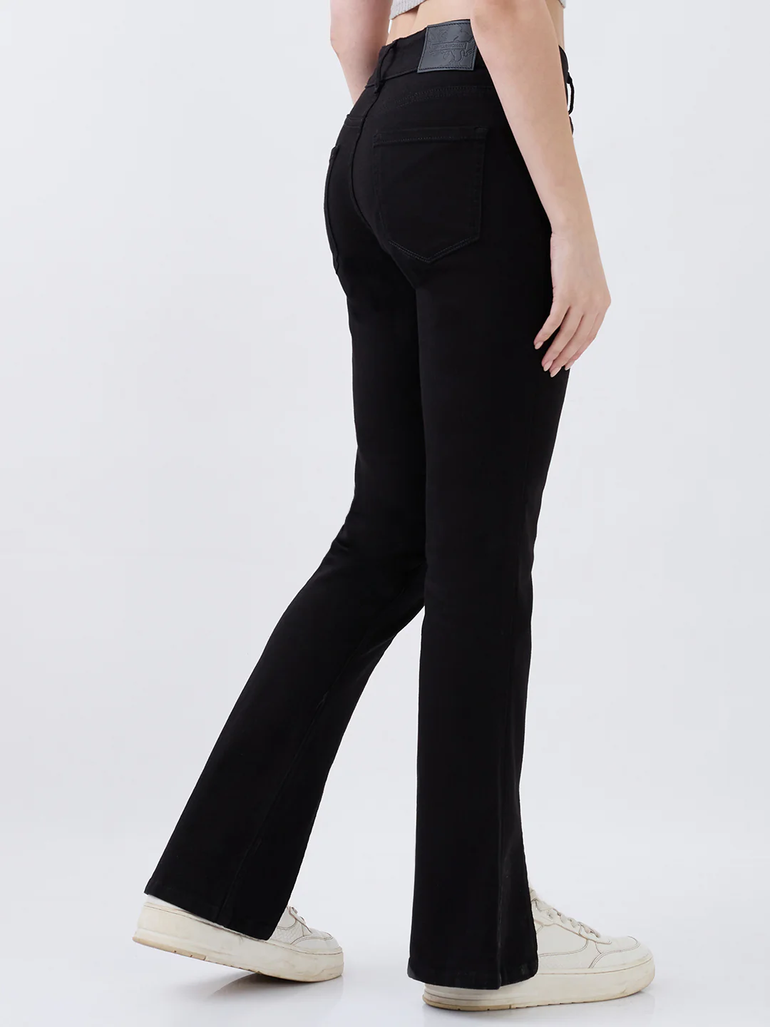 Women Elissa Jeans Boot Cut Fit Black High Rise - Image 4
