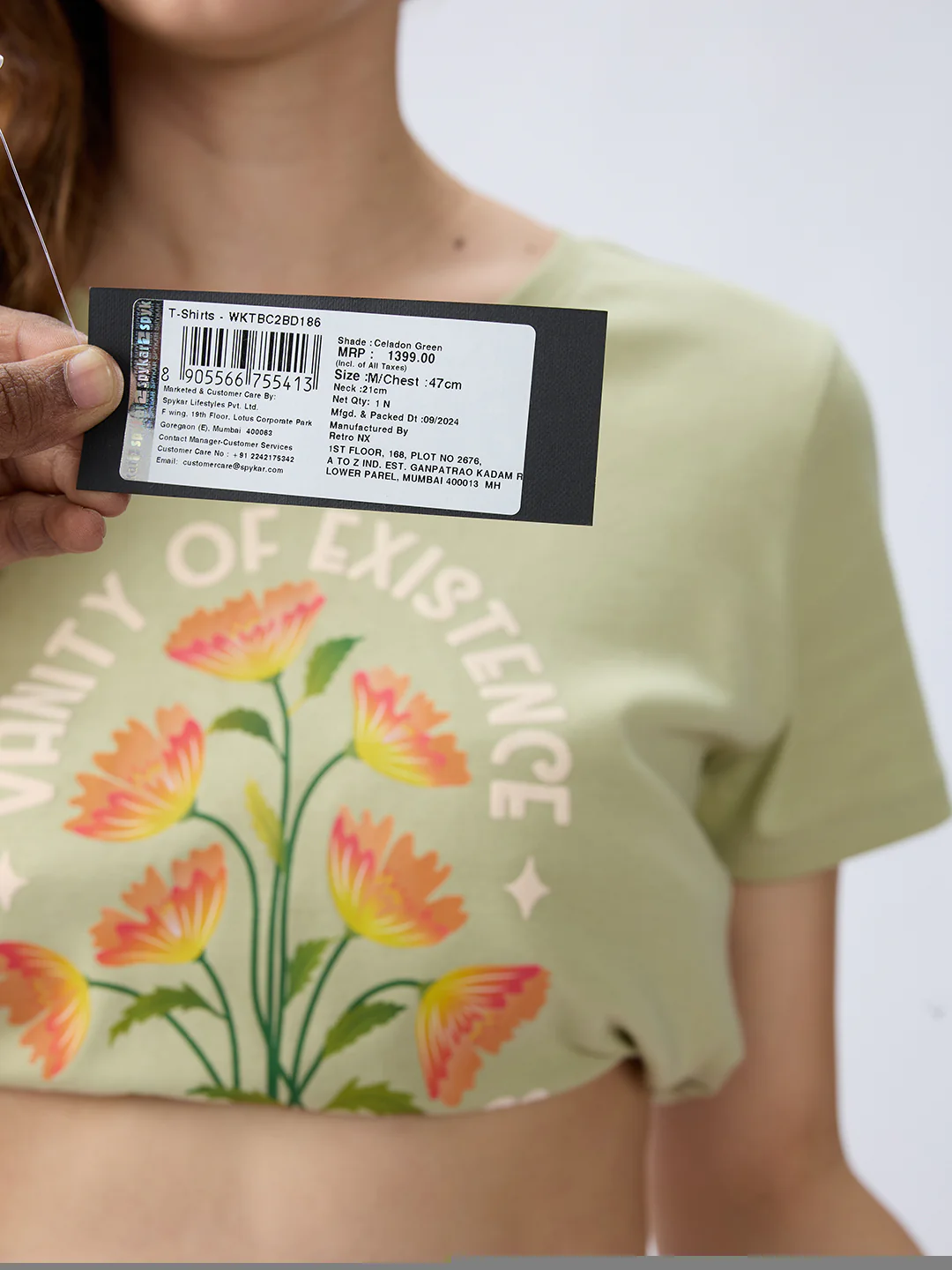 Women T-Shirt Green Regular Fit - Image 9