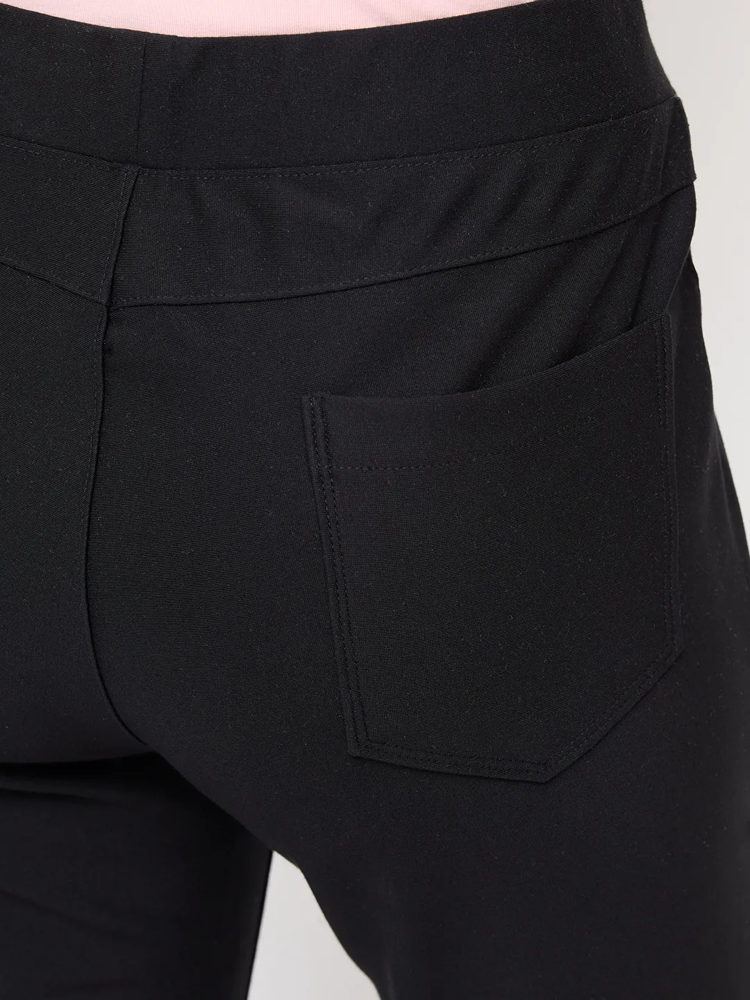 Women Trackpant Slim Fit Black High Rise - Image 8