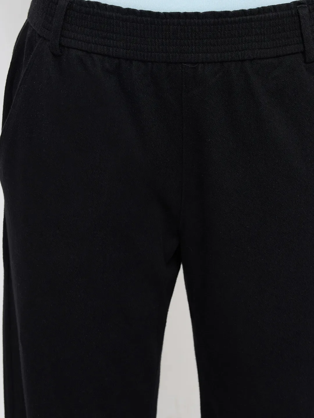 Women Trackpant Straight Fit Black High Rise - Image 6