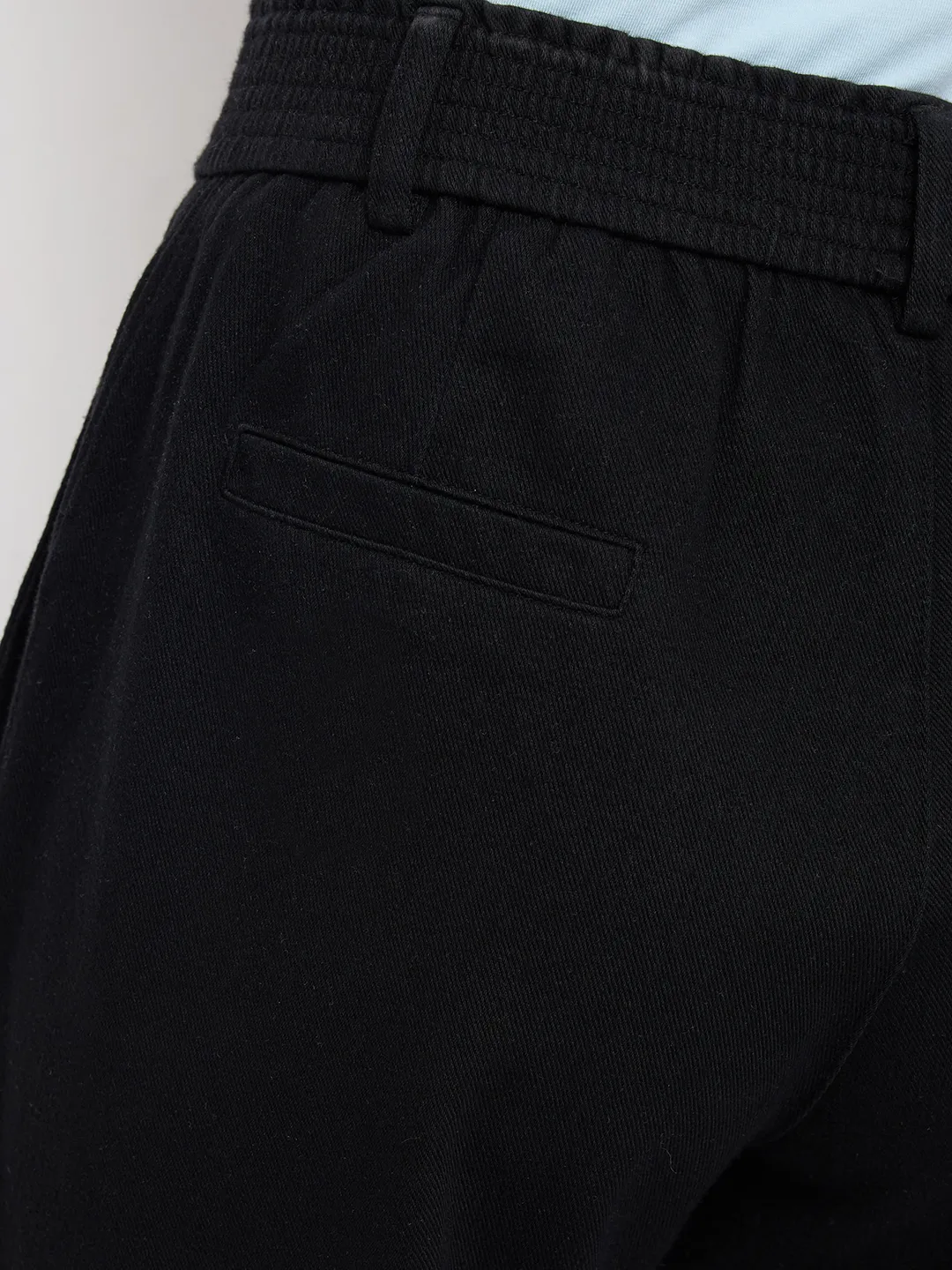Women Trackpant Straight Fit Black High Rise - Image 8