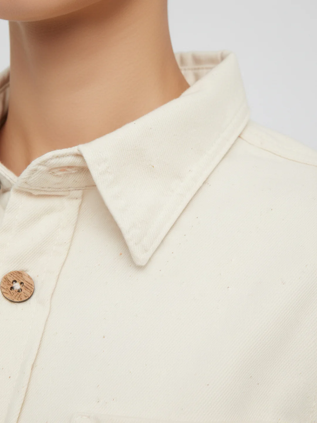 Women Shirt Solid White Slim Fit - Image 5