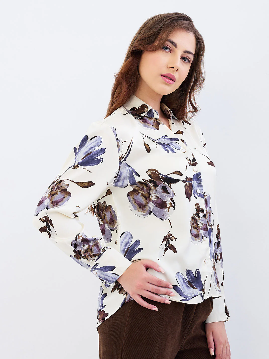 Women Shirt White Regular Fit