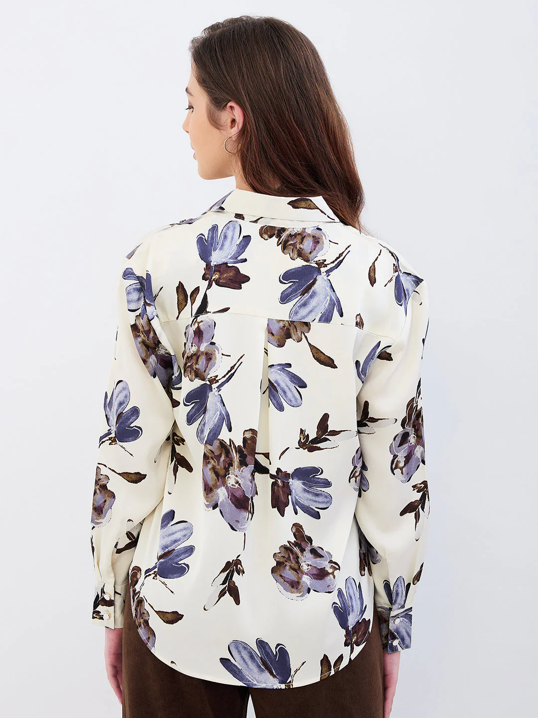 Women Shirt White Regular Fit - Image 4