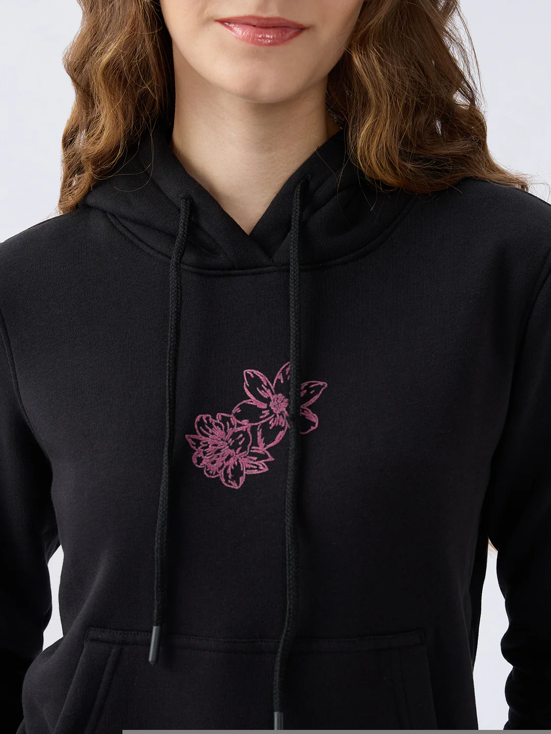Women Sweatshirt Black Regular Fit - Image 6