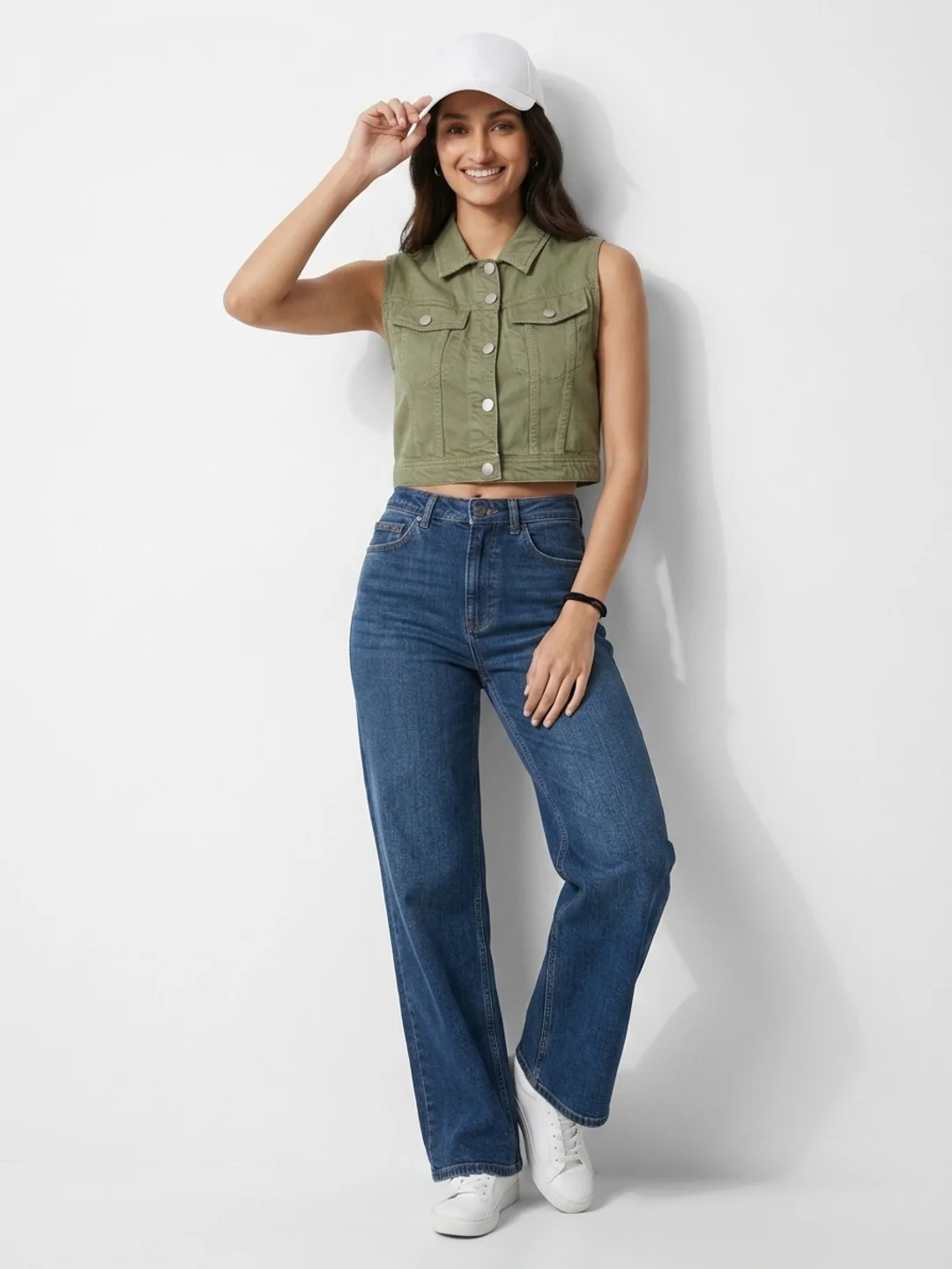 Women Jacket Solid Green Straight Fit - Image 6
