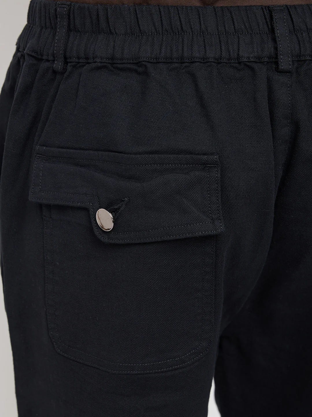 Women Trouser Straight Fit Black Mid Rise - Image 7